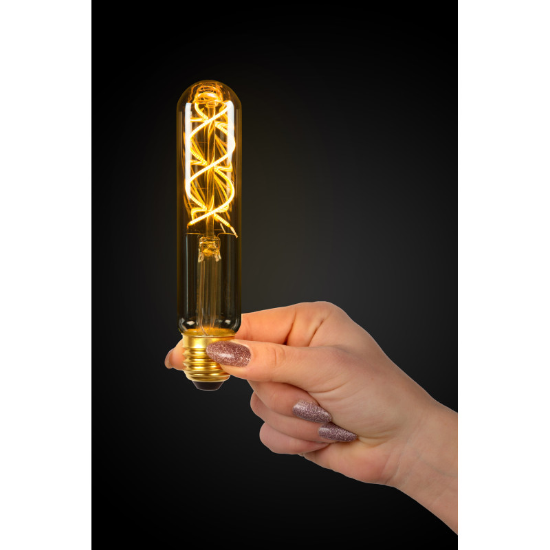 Ampoule à filament LED T32 Twilight Sensor ambrée Ø 3 cm E27 4 W LUCIDE Ampoule à filament LED T32 Twilight Sensor ambrée Ø 3 cm E27 4 W LUCIDE