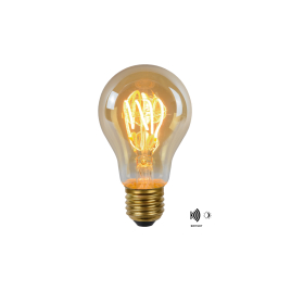 Ampoule à filament LED A60 Twilight Sensor ambrée Ø 6 cm E27 4 W LUCIDE