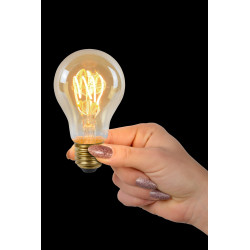 Ampoule à filament LED A60 Twilight Sensor ambrée Ø 6 cm E27 4 W LUCIDE Ampoule à filament LED A60 Twilight Sensor ambrée Ø 6 cm E27 4 W LUCIDE