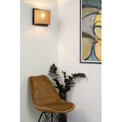 Applique murale Magius bois naturel E27 40 W LUCIDE