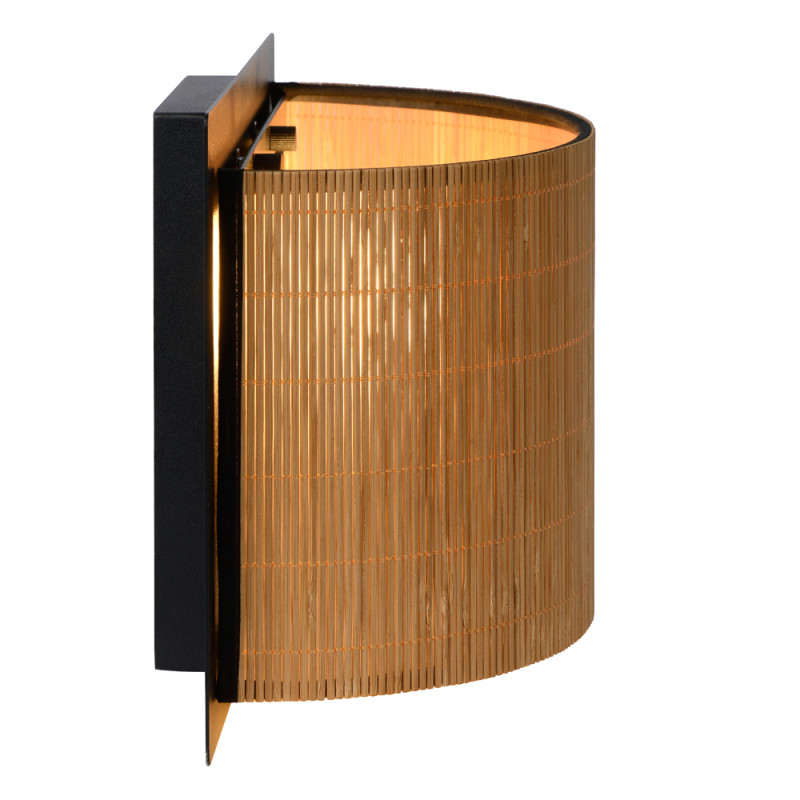 Applique murale Magius bois naturel E27 40 W LUCIDE