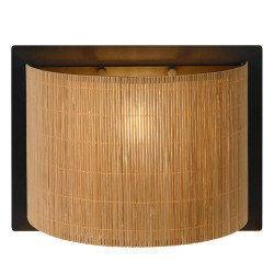 Applique murale Magius bois naturel E27 40 W LUCIDE