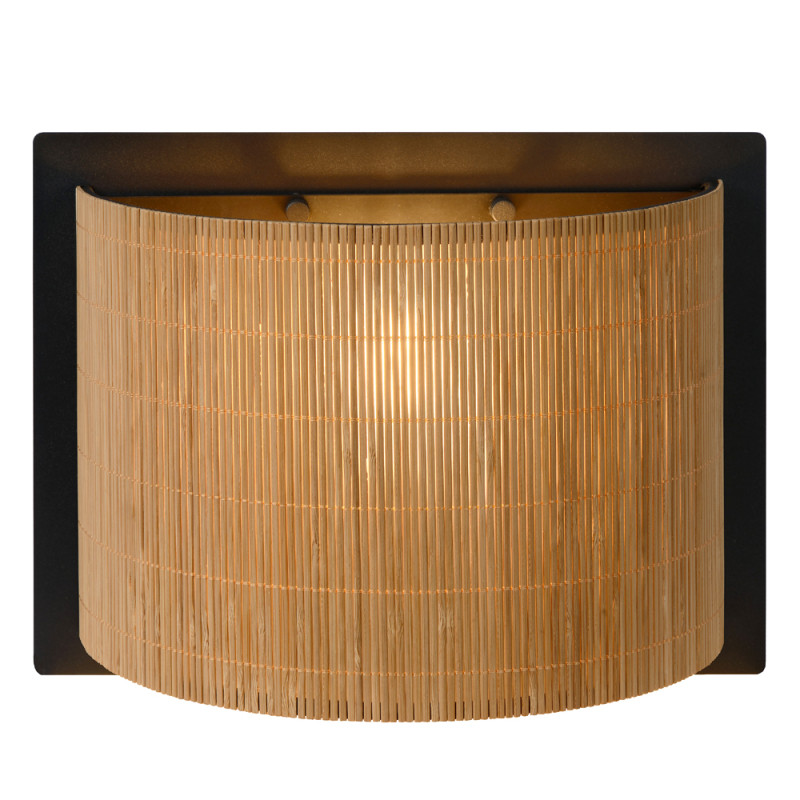 Applique murale Magius bois naturel E27 40 W LUCIDE