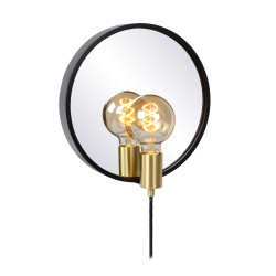 Applique murale Reflex noire E27 25 W LUCIDE