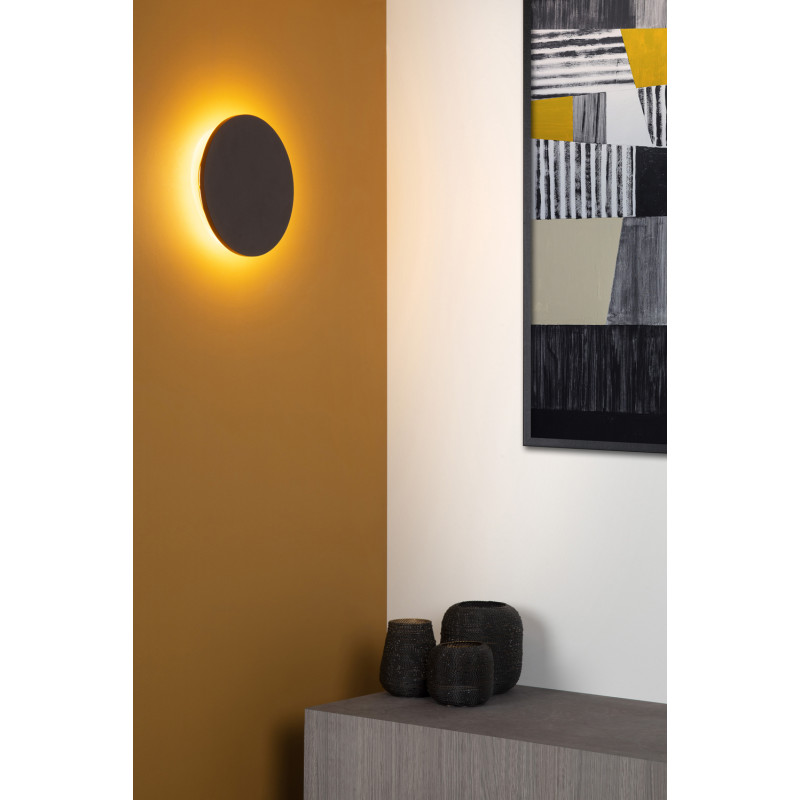 Applique murale LED Glimpse brune Ø 22 cm 11 W LUCIDE Applique murale LED Glimpse brune Ø 22 cm 11 W LUCIDE