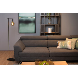 Lampadaire Leanne noir E27 40 W LUCIDE