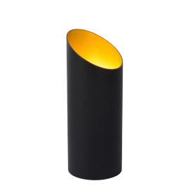 Lampe de table Quirijn noire Ø 9,6 cm E27 40 W LUCIDE