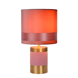 Lampe de table Extravaganza Frizzle rose Ø 18 cm E14 40 W LUCIDE