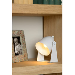 Lampe de table Chago blanche E14 40 W LUCIDE Lampe de table Chago blanche E14 40 W LUCIDE