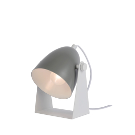 Lampe de table Chago grise E14 40 W LUCIDE