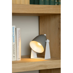 Lampe de table Chago grise E14 40 W LUCIDE Lampe de table Chago grise E14 40 W LUCIDE