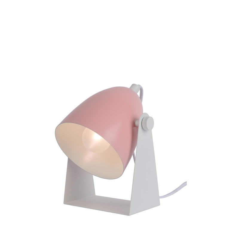 Lampe de table Chago rose E14 40 W LUCIDE