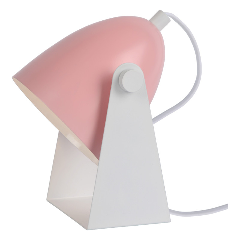Lampe de table Chago rose E14 40 W LUCIDE