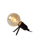Lampe de table Pukki noire E27 5 W LUCIDE