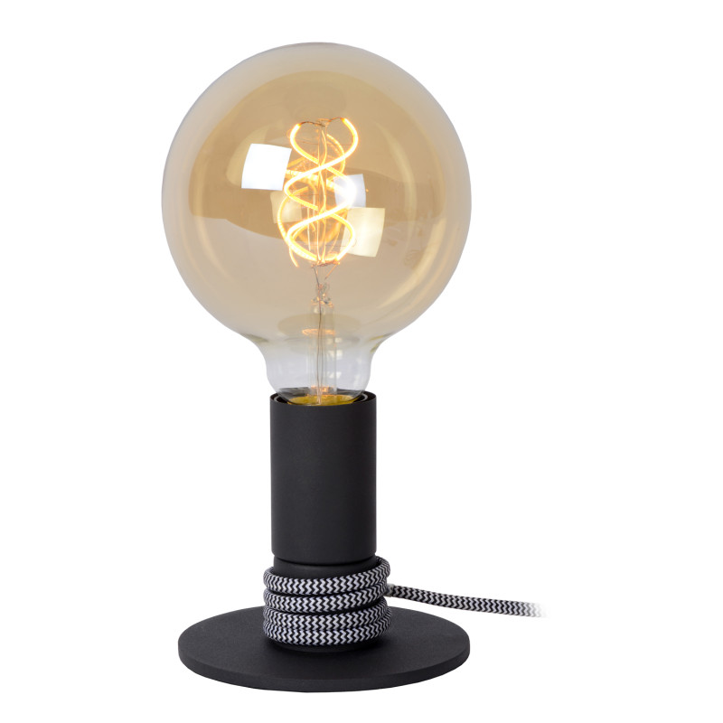 Lampe de table Marit noire E27 40 W LUCIDE