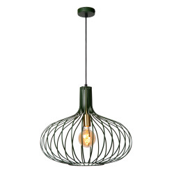 Suspension Manuela verte Ø 50 cm E27 60 W LUCIDE