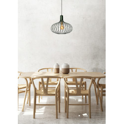 Suspension Manuela verte Ø 50 cm E27 60 W LUCIDE Suspension Manuela verte Ø 50 cm E27 60 W LUCIDE