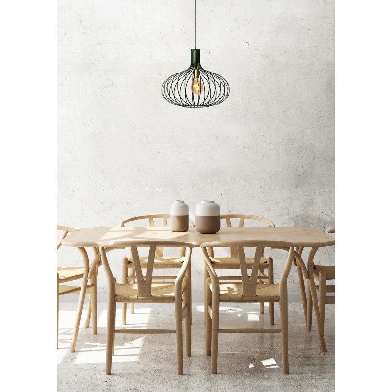 Suspension Manuela verte Ø 50 cm E27 60 W LUCIDE Suspension Manuela verte Ø 50 cm E27 60 W LUCIDE