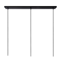 Suspension Nolan noire E27 3 × 40 W LUCIDE Suspension Nolan noire E27 3 × 40 W LUCIDE