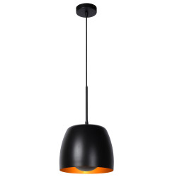 Suspension Nolan noire Ø 24 cm E27 40 W LUCIDE