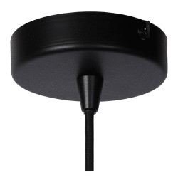 Suspension Nolan noire Ø 24 cm E27 40 W LUCIDE Suspension Nolan noire Ø 24 cm E27 40 W LUCIDE