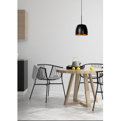 Suspension Nolan noire Ø 24 cm E27 40 W LUCIDE Suspension Nolan noire Ø 24 cm E27 40 W LUCIDE