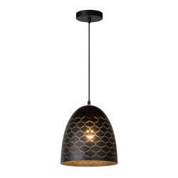 Suspension Galla noire Ø 25 cm E27 40 W LUCIDE