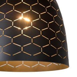 Suspension Galla noire Ø 25 cm E27 40 W LUCIDE Suspension Galla noire Ø 25 cm E27 40 W LUCIDE