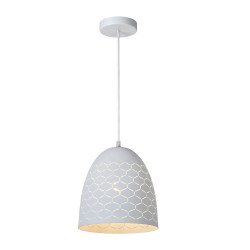 Suspension Galla blanche Ø 25 cm E27 40 W LUCIDE