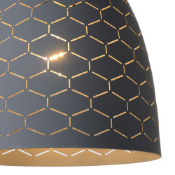 Suspension Galla grise Ø 25 cm E27 40 W LUCIDE Suspension Galla grise Ø 25 cm E27 40 W LUCIDE