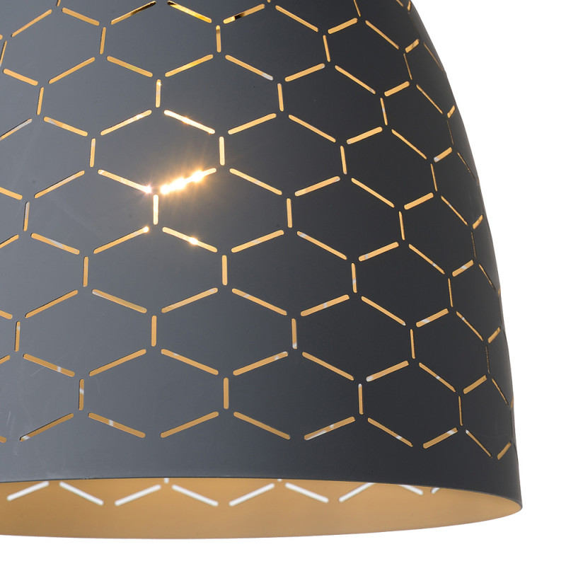 Suspension Galla grise Ø 25 cm E27 40 W LUCIDE Suspension Galla grise Ø 25 cm E27 40 W LUCIDE