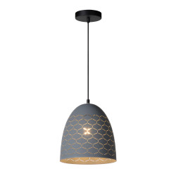 Suspension Galla grise Ø 25 cm E27 40 W LUCIDE