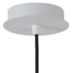Suspension Malunga blanche Ø 25 cm E27 60 W LUCIDE Suspension Malunga blanche Ø 25 cm E27 60 W LUCIDE