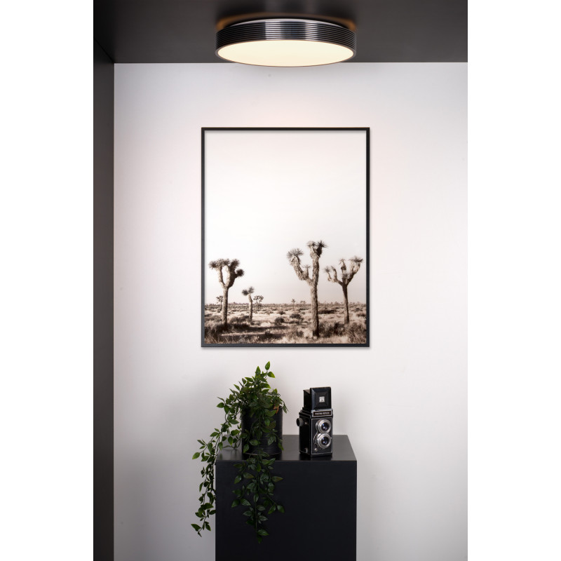 Plafonnier LED Malin noir dimmable Ø 39 cm 24 W LUCIDE Plafonnier LED Malin noir dimmable Ø 39 cm 24 W LUCIDE