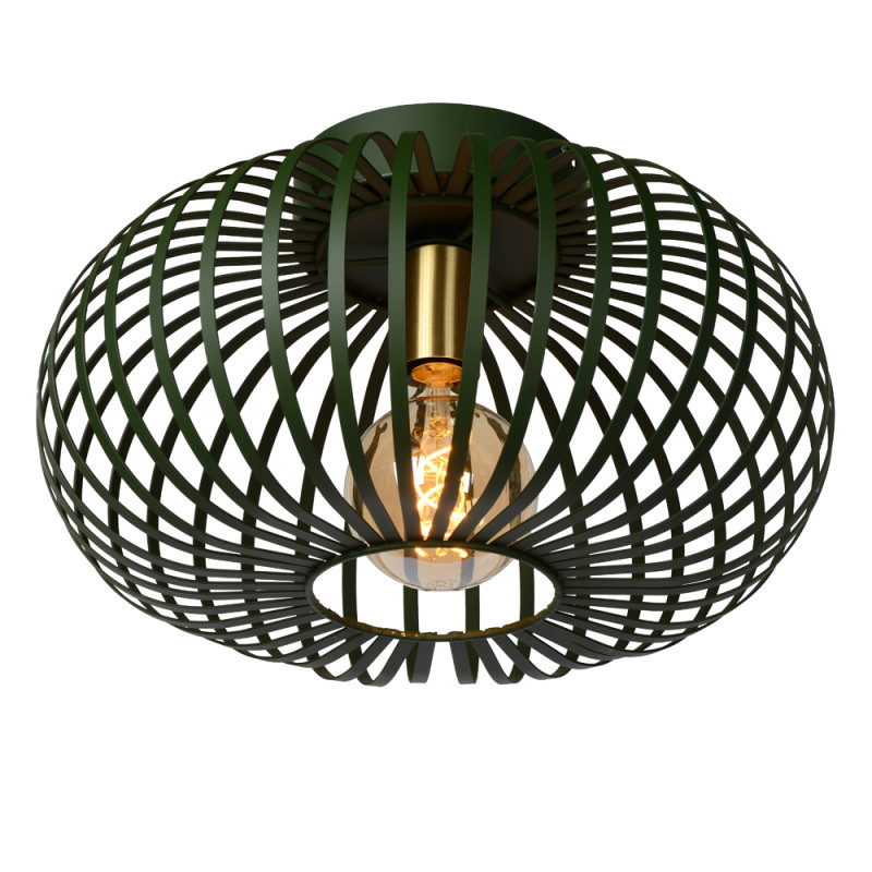 Plafonnier Manuela vert Ø 39,5 cm E27 40 W LUCIDE Plafonnier Manuela vert Ø 39,5 cm E27 40 W LUCIDE