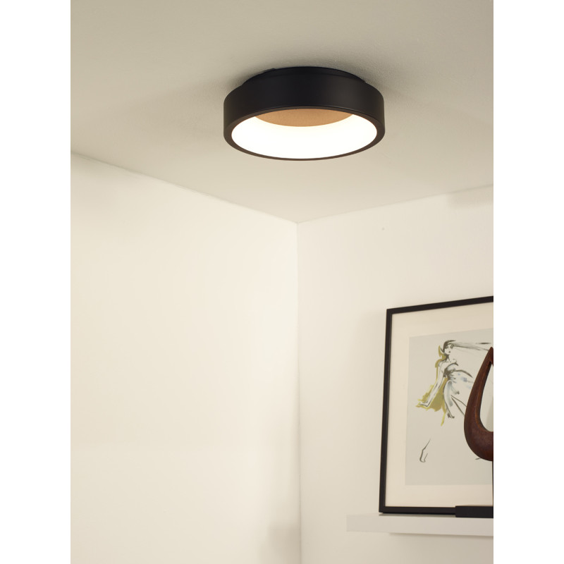 Plafonnier LED Talowe noir dimmable Ø 30 cm 20 W LUCIDE Plafonnier LED Talowe noir dimmable Ø 30 cm 20 W LUCIDE