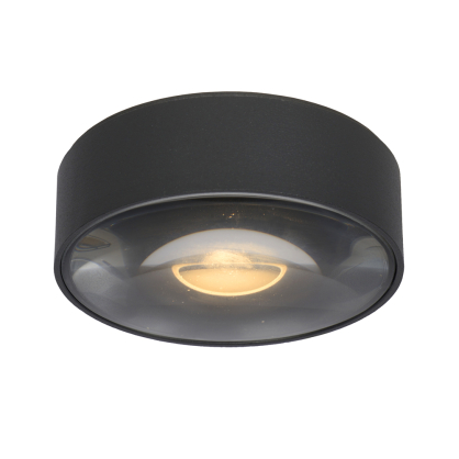 Spot pour plafond LED pour salle de bain Rayen noir Ø 10 cm 6 W LUCIDE