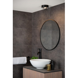 Spot pour plafond LED pour salle de bain Rayen noir Ø 10 cm 6 W LUCIDE Spot pour plafond LED pour salle de bain Rayen noir Ø 10 cm 6 W LUCIDE