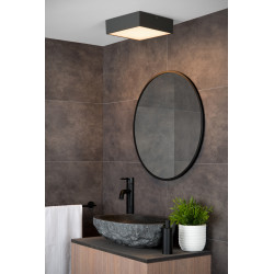 Plafonnier LED pour salle de bain Roxane anthracite 12 W LUCIDE Plafonnier LED pour salle de bain Roxane anthracite 12 W LUCIDE