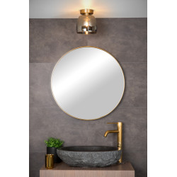 Plafonnier pour salle de bain Tyler or mat/laiton Ø 16,1 cm G9 33 W LUCIDE