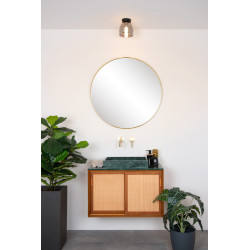 Plafonnier pour salle de bain Tyler noir Ø 16,1 cm G9 33 W LUCIDE