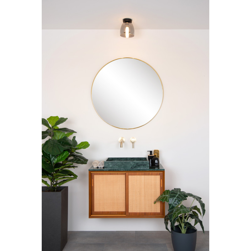 Plafonnier pour salle de bain Tyler noir Ø 16,1 cm G9 33 W LUCIDE