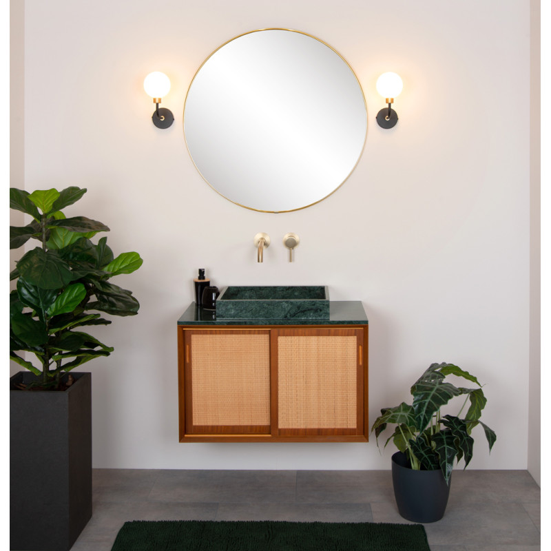 Applique murale pour salle de bain Berend noir G9 33 W LUCIDE