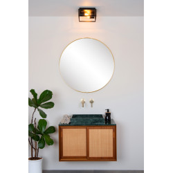 Plafonnier pour salle de bain Carlyn noir E14 2 × 6 W LUCIDE Plafonnier pour salle de bain Carlyn noir E14 2 × 6 W LUCIDE