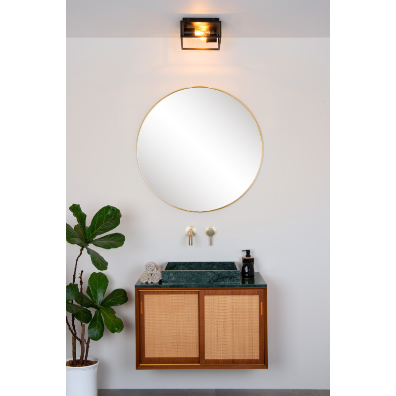 Plafonnier pour salle de bain Carlyn noir E14 2 × 6 W LUCIDE Plafonnier pour salle de bain Carlyn noir E14 2 × 6 W LUCIDE