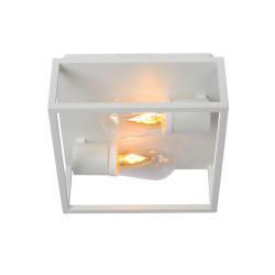 Plafonnier pour salle de bain Carlyn blanc E14 2 × 6 W LUCIDE