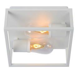 Plafonnier pour salle de bain Carlyn blanc E14 2 × 6 W LUCIDE Plafonnier pour salle de bain Carlyn blanc E14 2 × 6 W LUCIDE