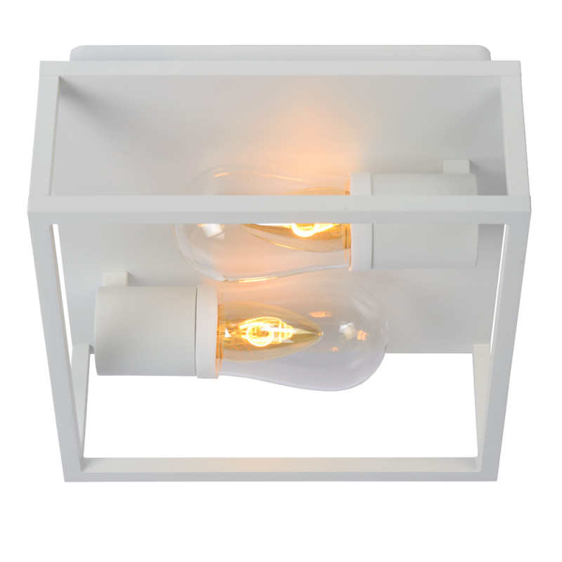 Plafonnier pour salle de bain Carlyn blanc E14 2 × 6 W LUCIDE Plafonnier pour salle de bain Carlyn blanc E14 2 × 6 W LUCIDE