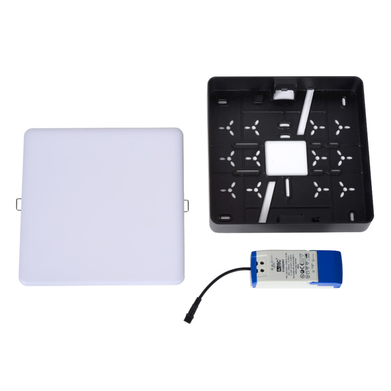 Plafonnier LED pour salle de bain Ceres noir dimmable 30 W LUCIDE