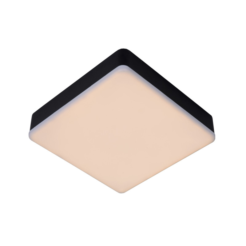 Plafonnier LED pour salle de bain Ceres noir dimmable 30 W LUCIDE